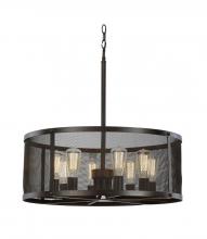 Trans Globe 10228 ROB - 8LT PENDANT-DRUM MESH-EDISON (